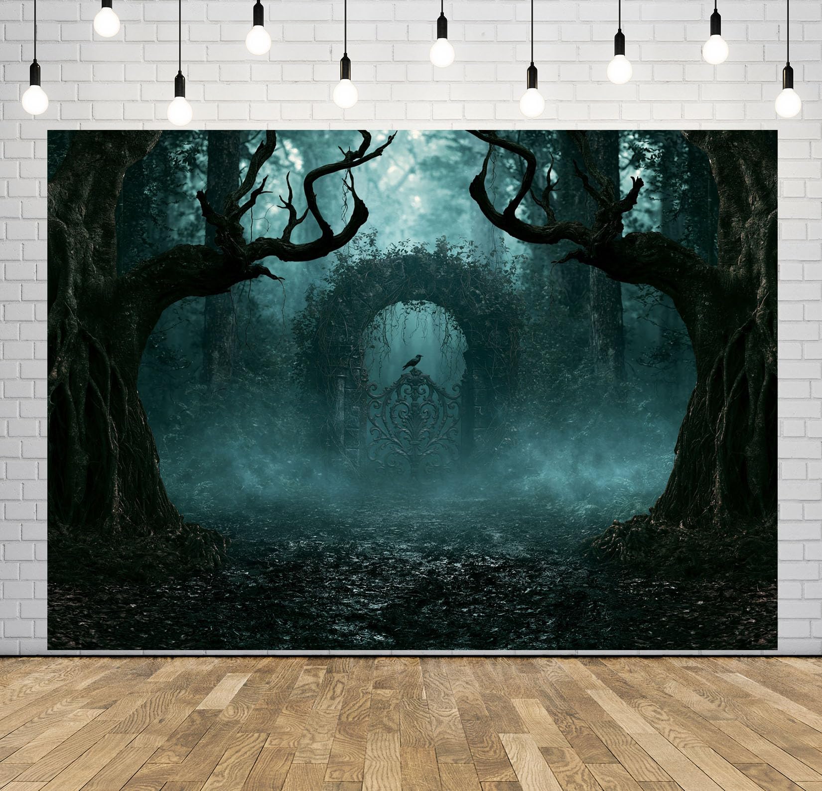 12x10FT (3.6x3m) Cancello Nascosto Tra Gli Sfondo Fotografico