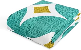 Divine Casa Glace Cotton Single Bed Dohar | 120 GSM Lightweight AC Blanket | Reversible Summer Quilt | 210 x 140 CM, Turqu... Price In India