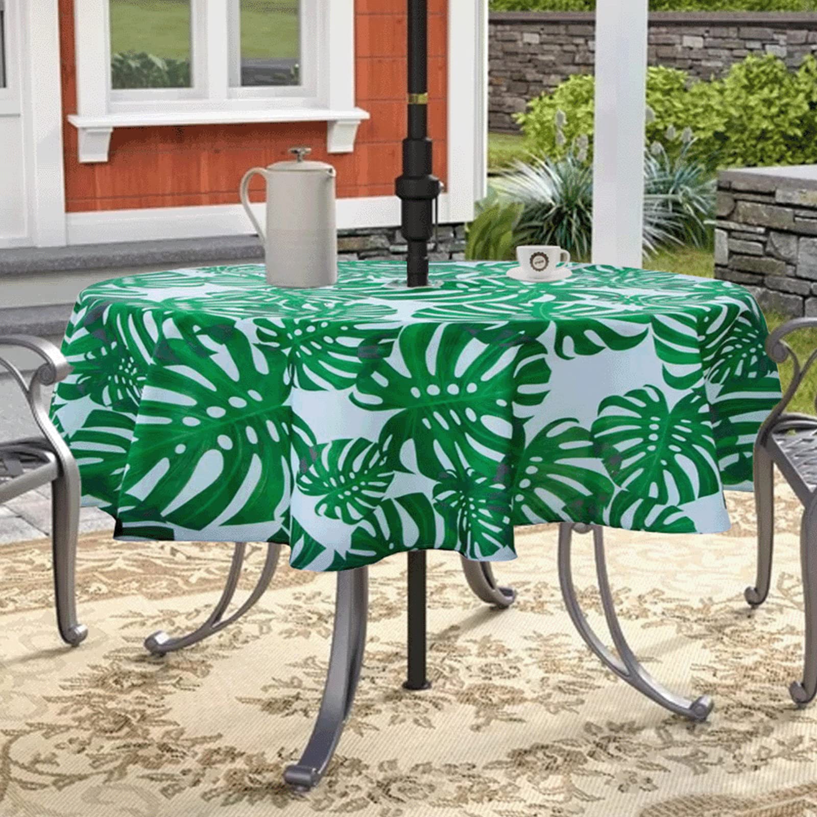 Patio Table Tablecloth With Zipper