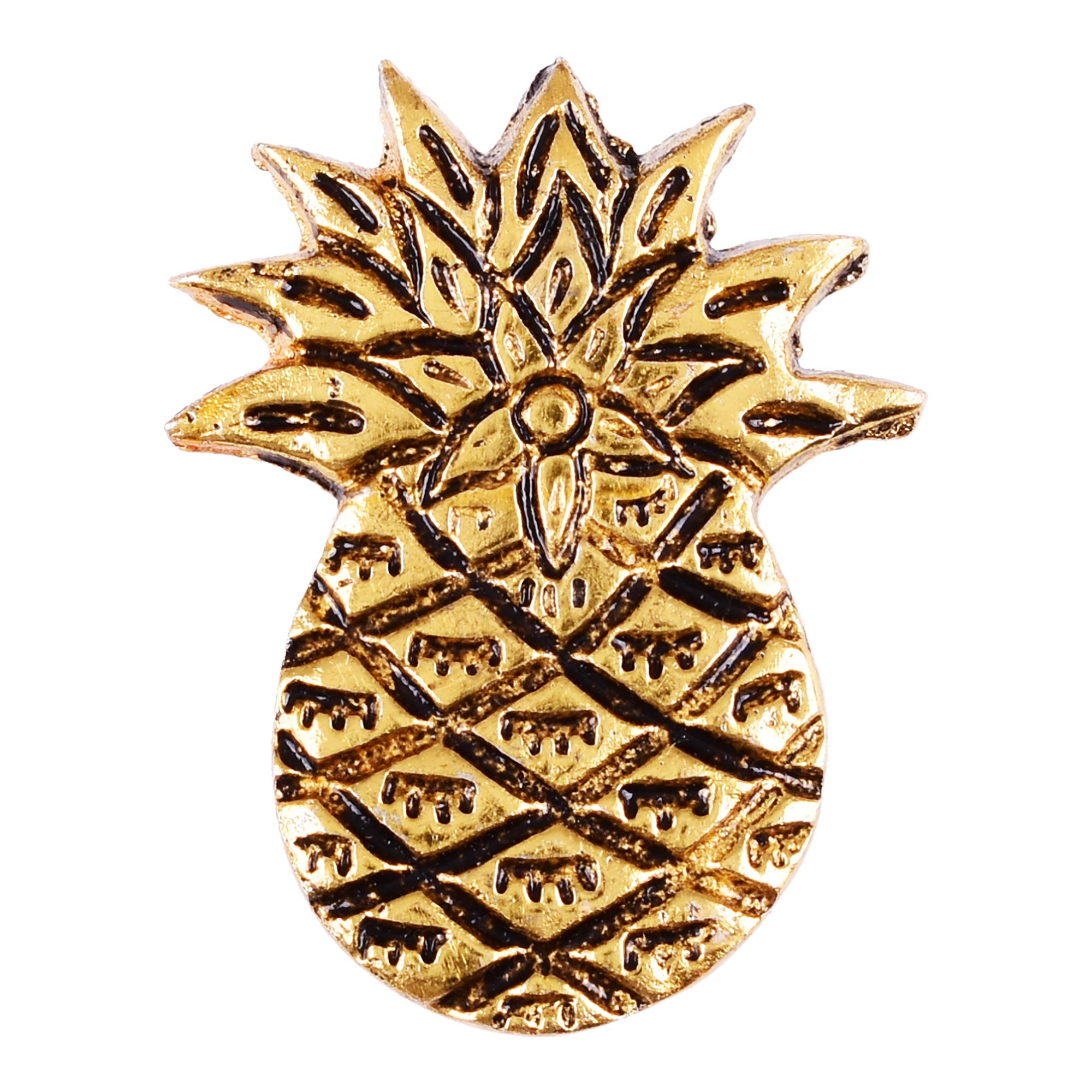ETHNICITI Pineapple Gold Metal Vintage Knob Pull Handle Drawer Cupboard Cabinet Gold Pineapple Metal Knob