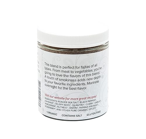 Miniatura 6 de Spice Hut - Mezcla orgánica de condimentos para fajita con sal, mezcla de especias fácil de usar para sabrosas fajitas mexicanas, taco, burrito,