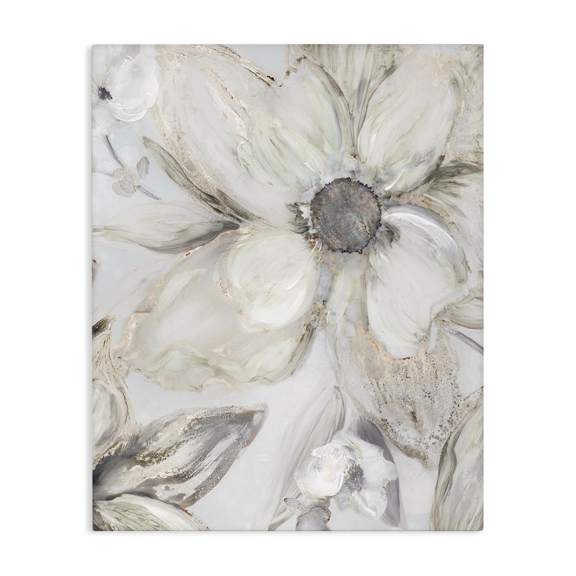 Stupell Industries 'Sandstone Tone Blooms', Canvas Art, 24 x 30, Ready to Hang Picture Décor, USA Made, By Artist Carol Robinson