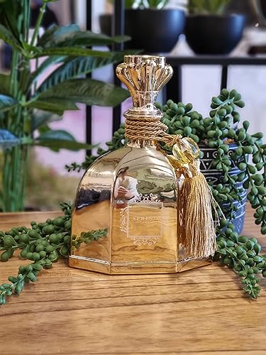 Miniatura 6 de SPRING Juego de difusor de varillas doradas de fragancia, extra grande de 10.14 onzas, fragancia fabricada en Francia, jazmín, lirio de los valles,