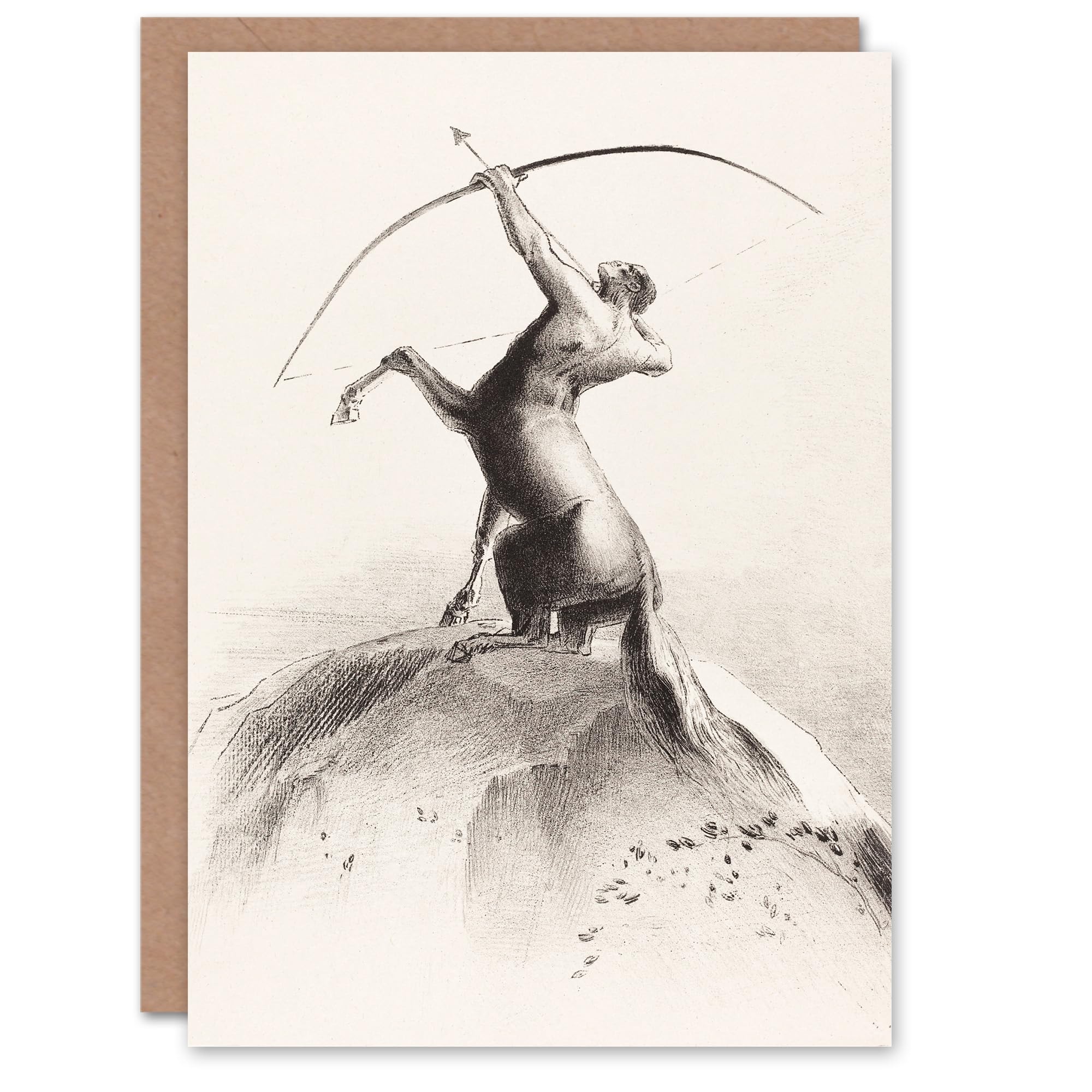 Artery8 Odilon Redon Art Card Centaur Aiming at the Clouds