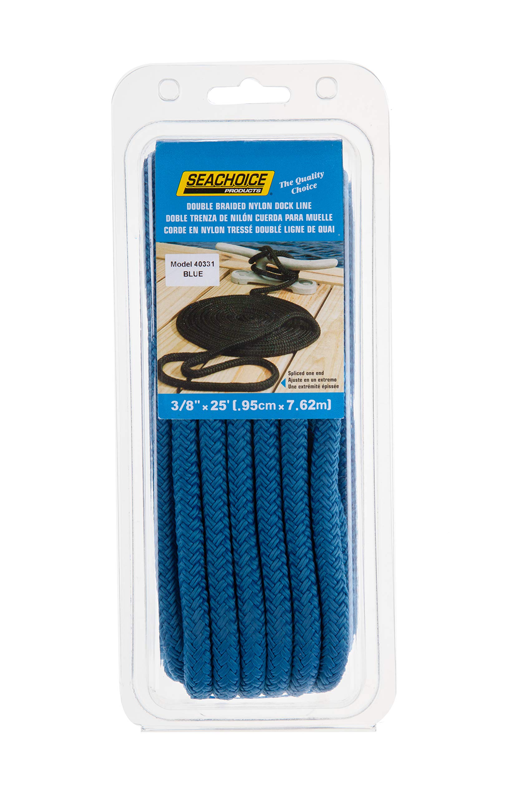 Seachoice DoubleBraid Nylon Dock Line w/Eye Splice
