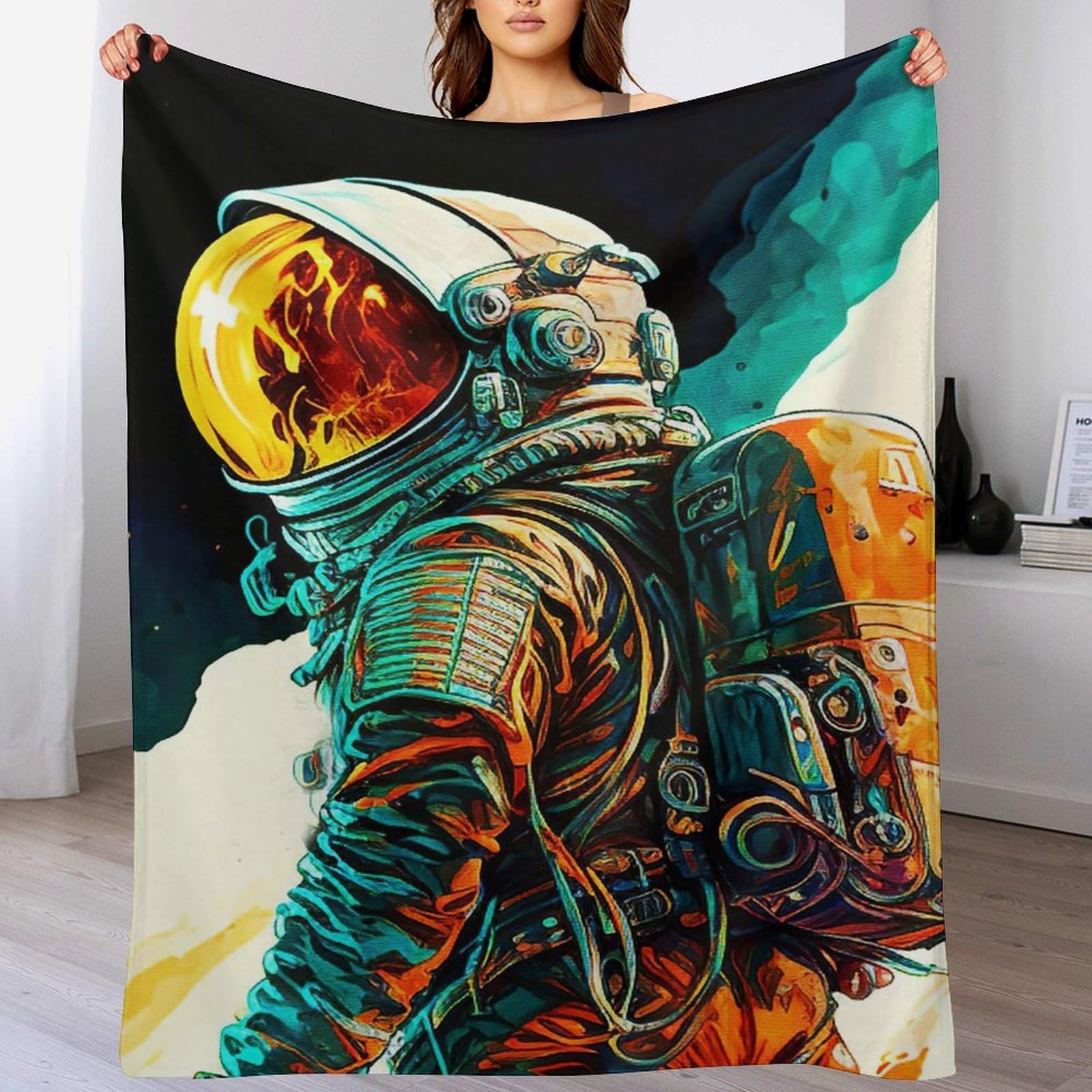 Couverture astronaute douillette pour soirée cinéma et voyage en famille