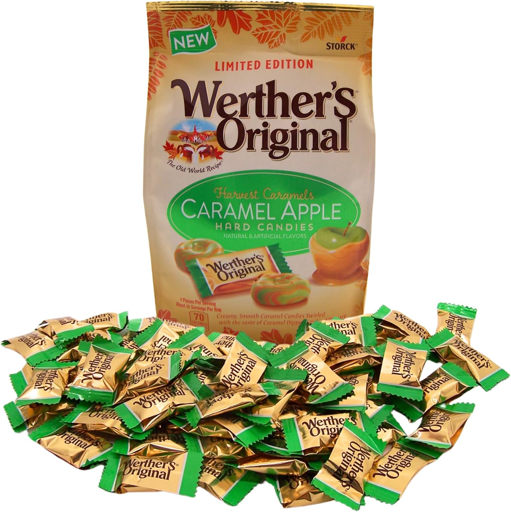 Werther's Original Limited Edition Caramel Apple Hard Candies, Individually Wrapped Pieces, 8.57 Ounces