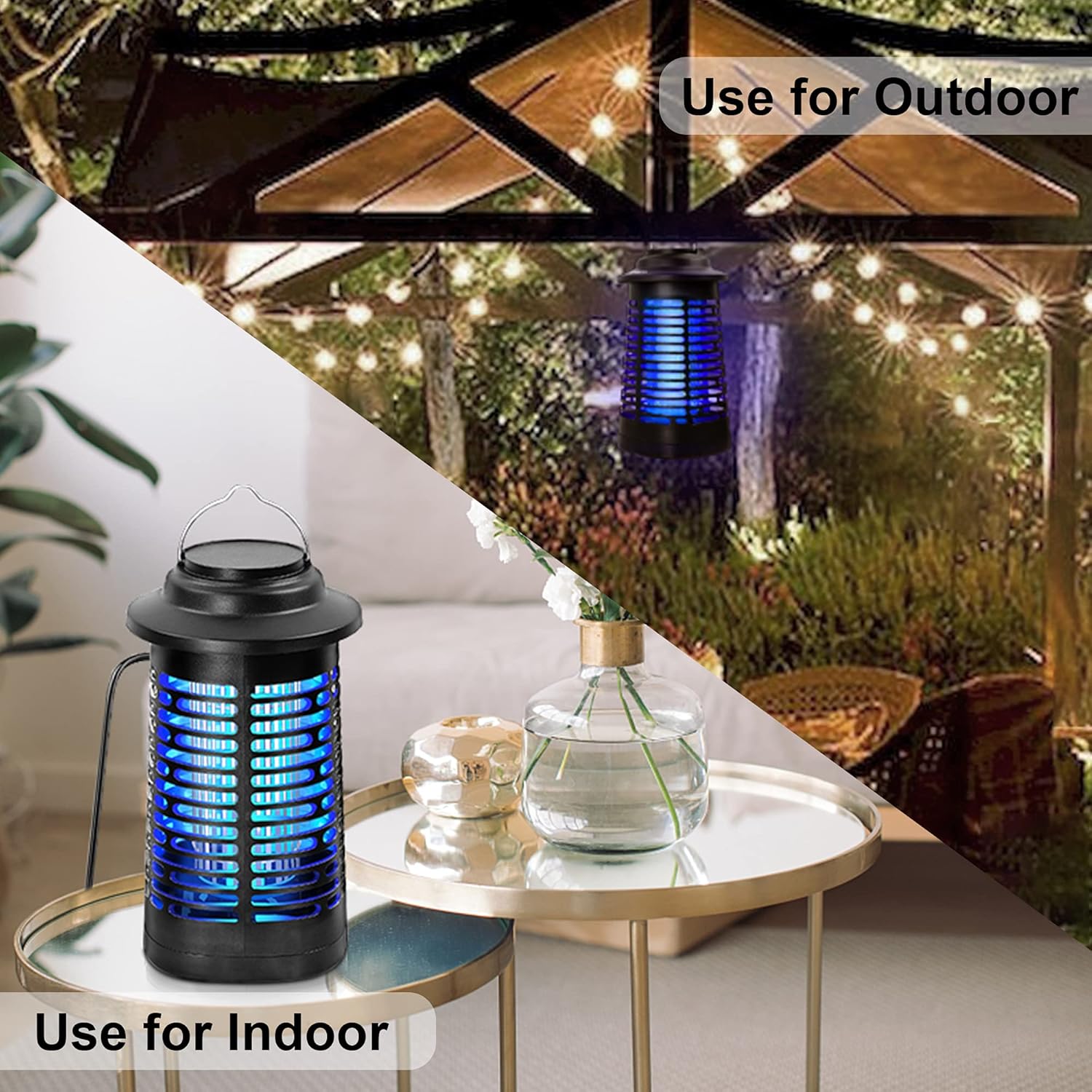 TOMPOL Bug Zapper for Indoor and Outdoor, 4200V Electric Mosquito Zapper, High Powered Pest Control Waterproof, Insect Killer for Home, Kitchen, Backyard, Camping : Patio, Lawn & Garden