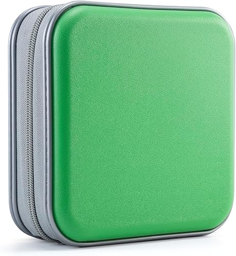 Miniatura 35 de UENTIP Funda para DVD, capacidad de 48 unidades, portátil, con cremallera, almacenamiento grande, cartera de CD, organizador de CD, viaje en casa