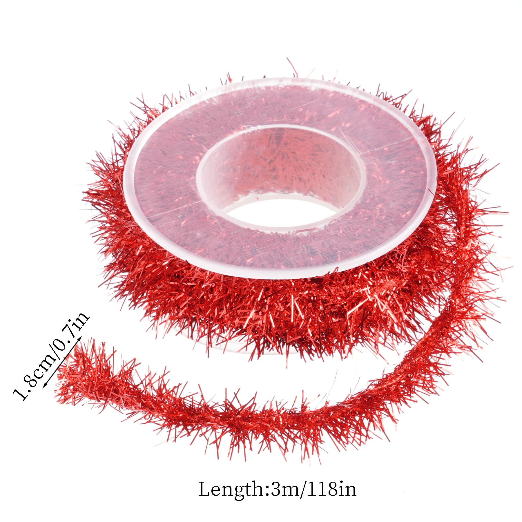 Amazon.com: Tongcloud 4 Rolls Christmas Tinsel Metallic