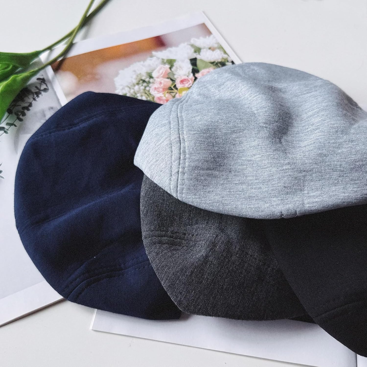 4 Pack Men's Newsboy Hat Ivy Cabbie Hunting Driving Flat Cap
