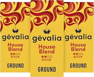 Gevalia House Blend Medium Roast Ground Coffee 12 oz Bag (Pack of 3)