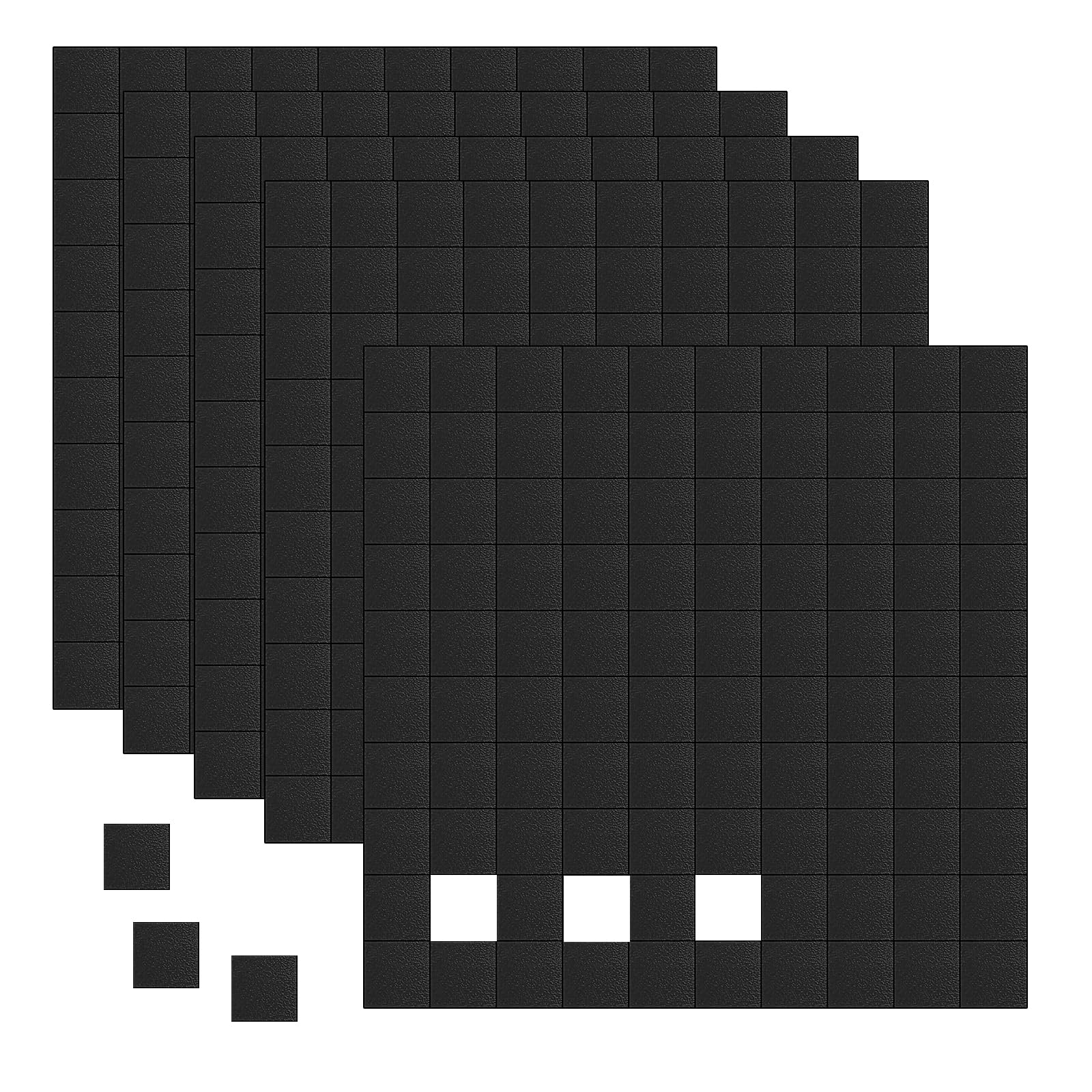 500 Stück Magnete zum Kleben, Magnetplättchen Selbstklebend 10 x 10 mm Magnet Flach Magnetstreifen Klebemagnete für Schule Büro Kühlschrank Whiteboard