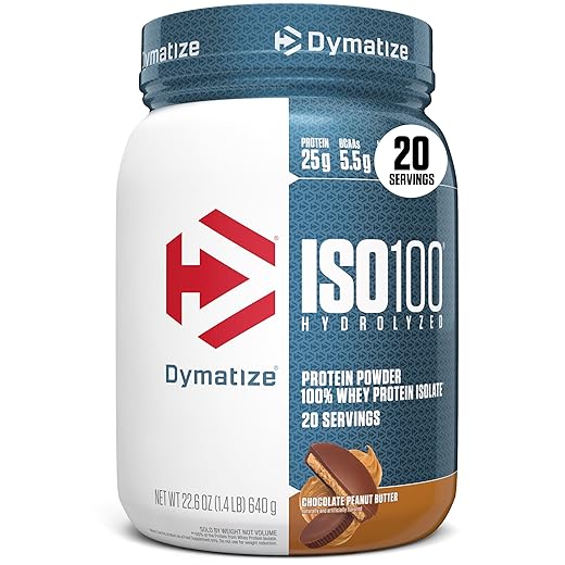 Whey Iso 100 640g Chocolate Peanut Butter - Dymatize, Branca