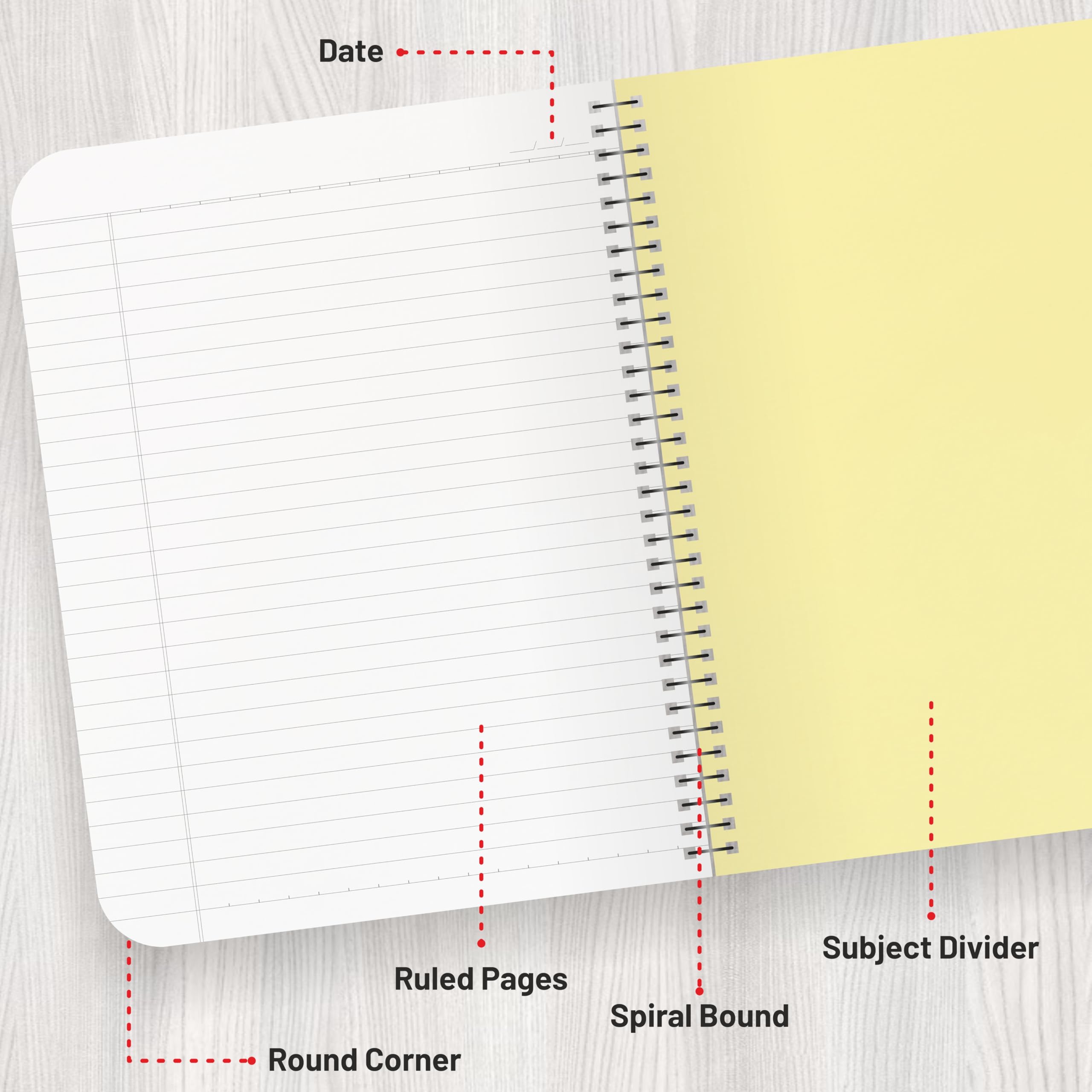 Anupam Uth Kraft 6 Subject Notebook 22 Cm X27 Cm,70 Gsm,150 Sheets