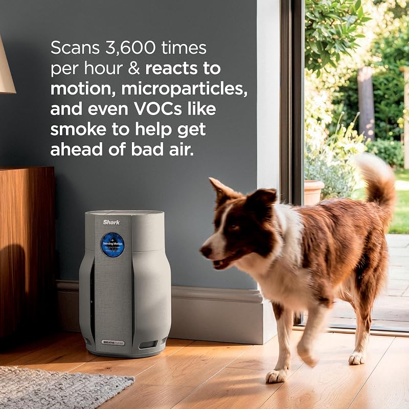 Shark BreatheClear Smart Air Purifier, HP162SD, Dune image 4