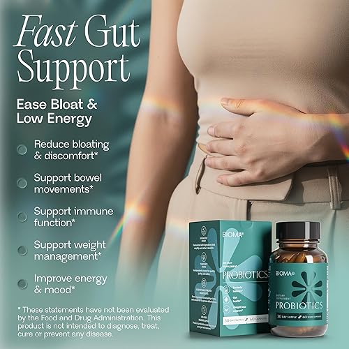 Miniatura 2 de BIOMA Probióticos - Probióticos para la salud digestiva - Apoyo intestinal para hombres y mujeres con xilooligosacáridos, tributirina y