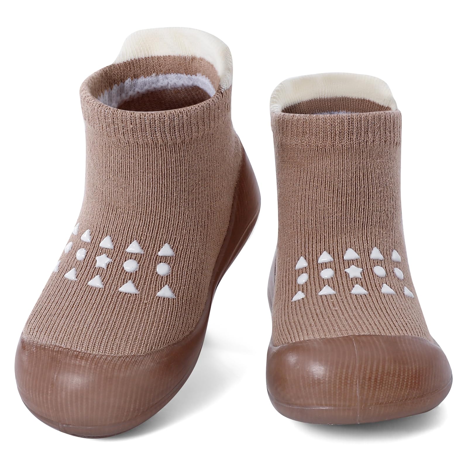 MASOCIO Baby Boys Girls Sock Shoes Toddler First Walking Shoes Soft Rubber Sole Non Slip Sock Shoes — view 7