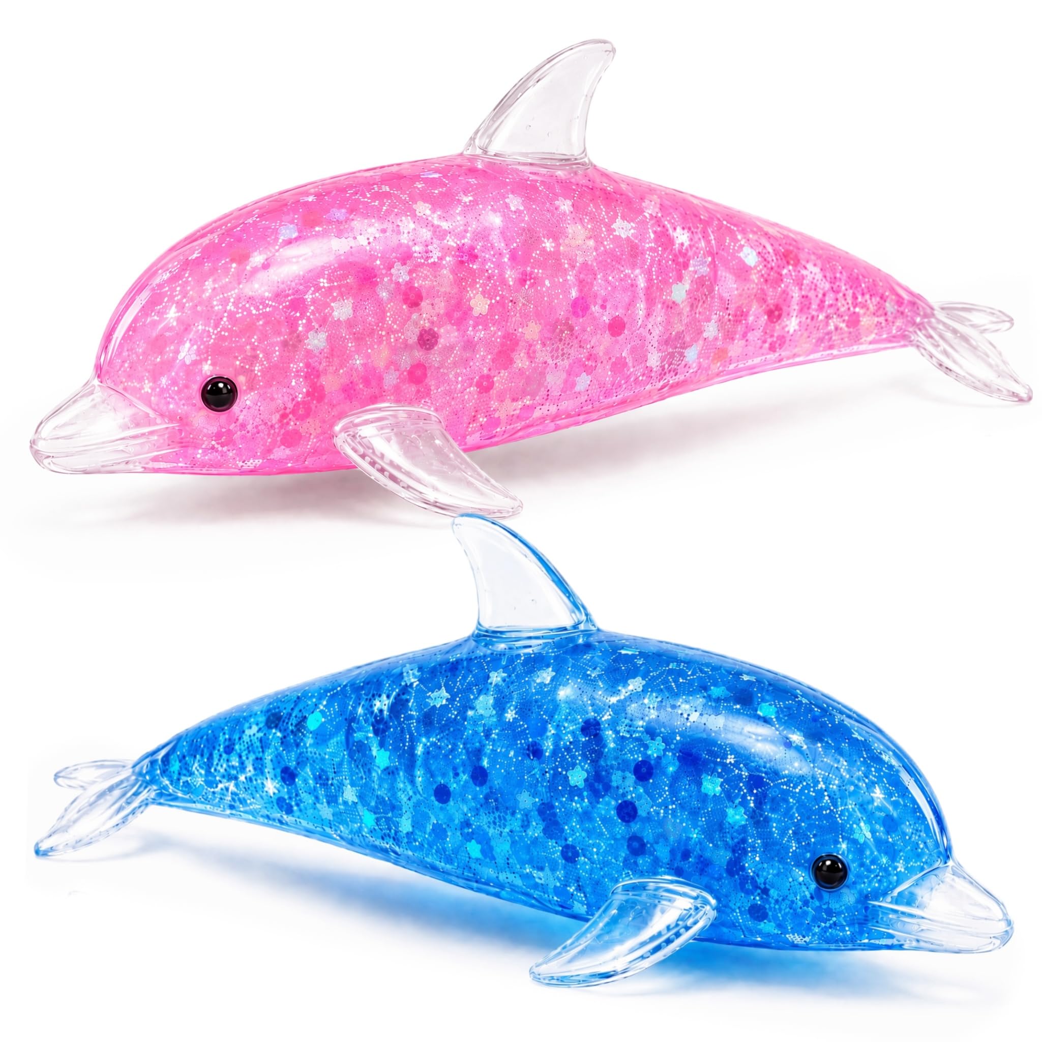 Amazon.com: 2 Pack Glitter Dolphin Vase Fillers Set, Glitter Sea