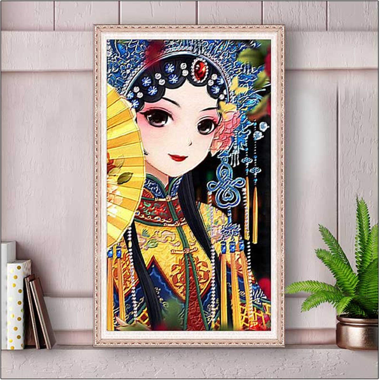Kit Peinture Diamant Broderie 5D Opéra Pékin Square Drill 12x36" Chinois