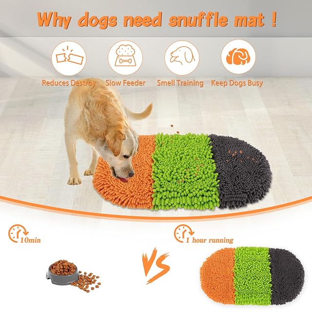 Foto 6 de 8 de DiDiBirDi Alfombra para olfatear para perros y perros, 70 x 35 cm, juguete de entrenamiento