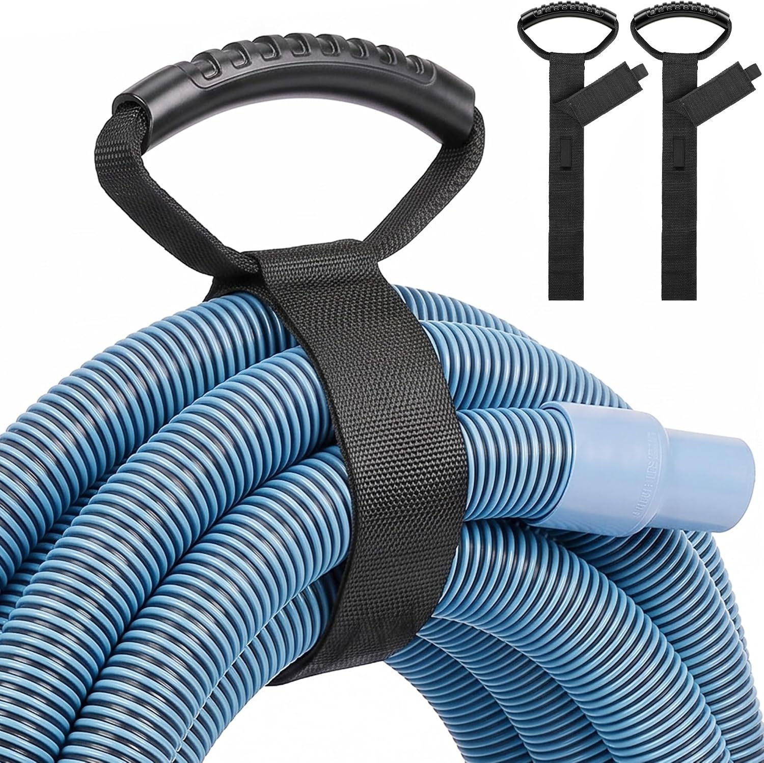 Deluwire Extension Cord Storage Straps 26", 2 Pack, Black