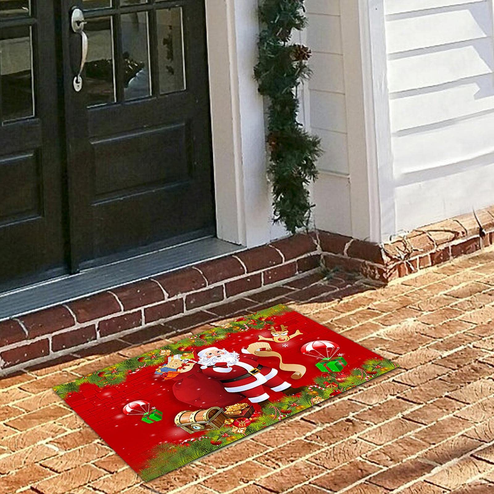 Winter Fußmatte Lebkuchenhaus Fußmatte Weihnachts Produktbild-Vorschau 2