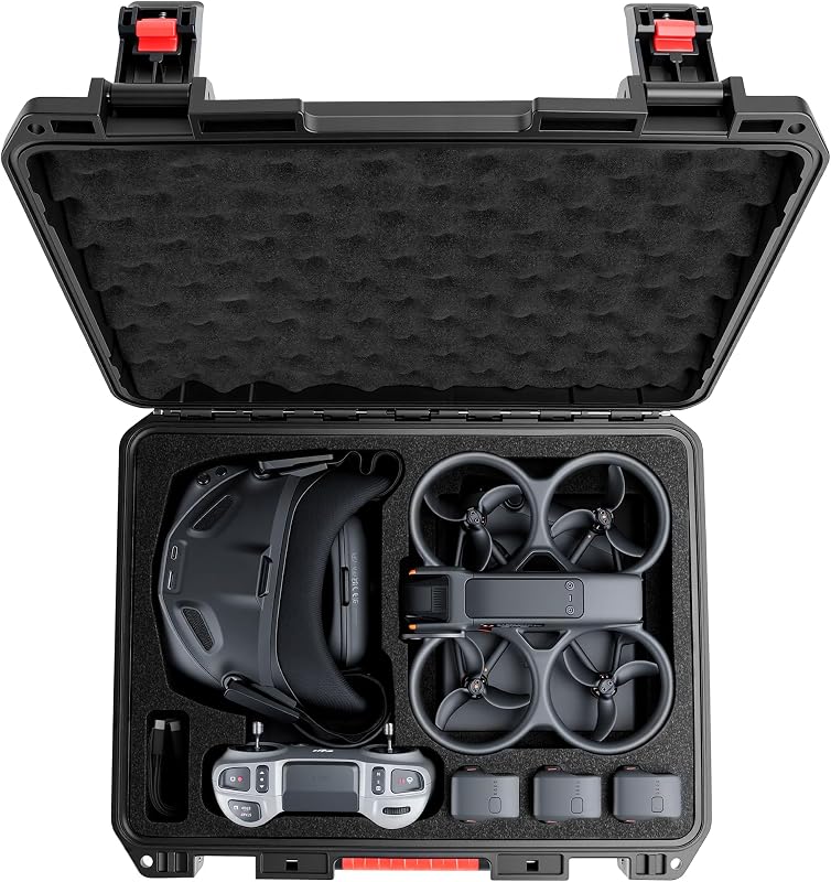 Hard Case for DJI Avata 2 Drone/Fly Smart Combo(for DJI Goggles N3, CASE ONLY), Waterproof Carrying Case for RC Motion 3, FPV Remote Controller 3 and Battery Accessories