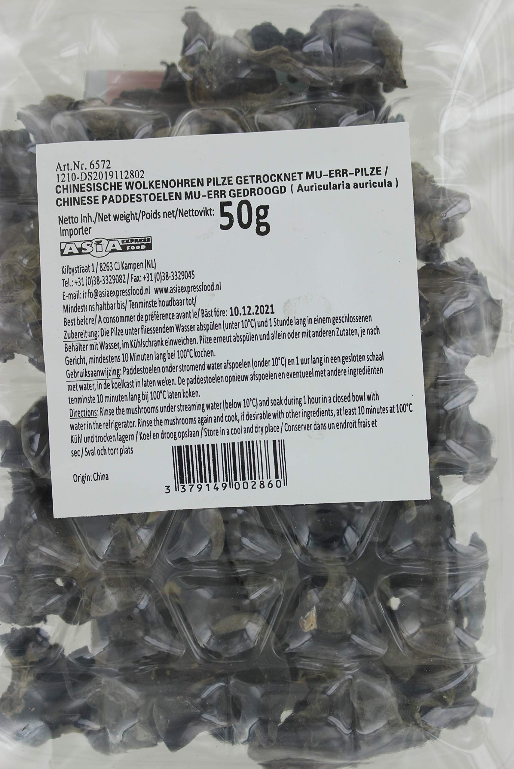 NUGOYA Champiñones Negros (Negro / Negro) Paquete de 1 x 50 Gr 50 g
