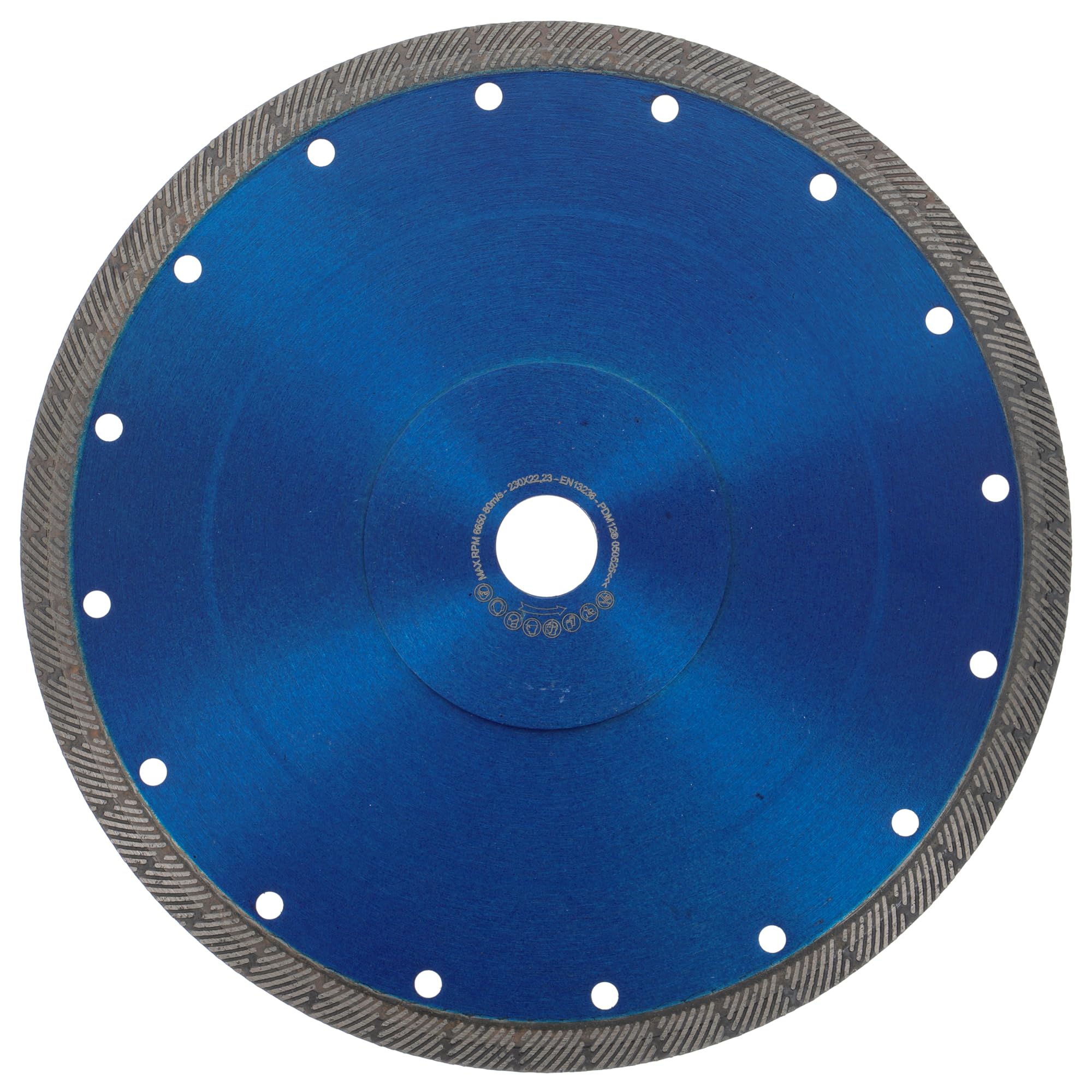 PRODIAMANT FZ850 - Disco de corte de diamante de cerámica para exteriores (230 mm, corte freehand para gres porcelánico de 2 a 3 cm) y cerámica para exteriores