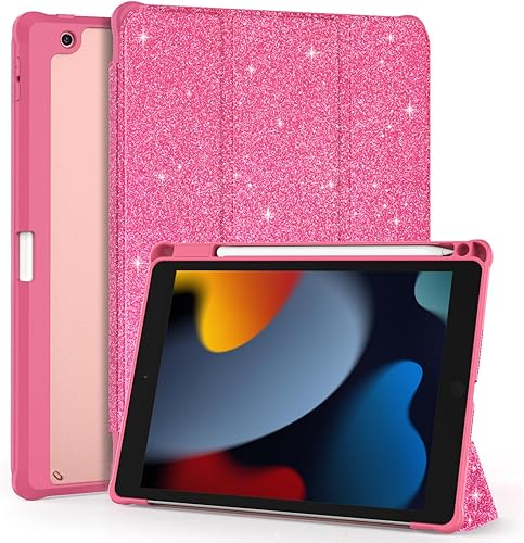 OKP Funda para iPad de 987 generación (202120202019), iPad de 10.2 pulgadas con soporte triple, funda delgada para iPad de 987 generación con