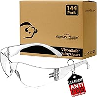 Vista 15 de SAFE HANDLER Hyline - Lentes de seguridad ANSI Z87.1, resistentes a los impactos, lentes de policarbonato irrompibles, antiarañazos