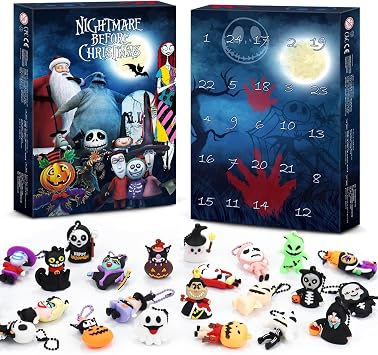 SWIND Christmas Advent Calendar 2026,Horror Figures Advent Calendar,Countdown Calendar with 24Pcs Collectible Doll Figures for Kids and Adults Gifts