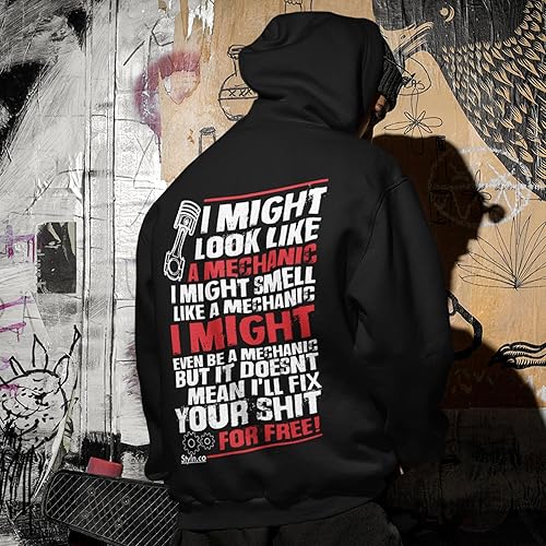 Miniatura 5 de Sudadera de manga larga con capucha Sudadera divertida con capucha unisex para adultos entusiastas del automóvil, camión, bicicleta, carreras