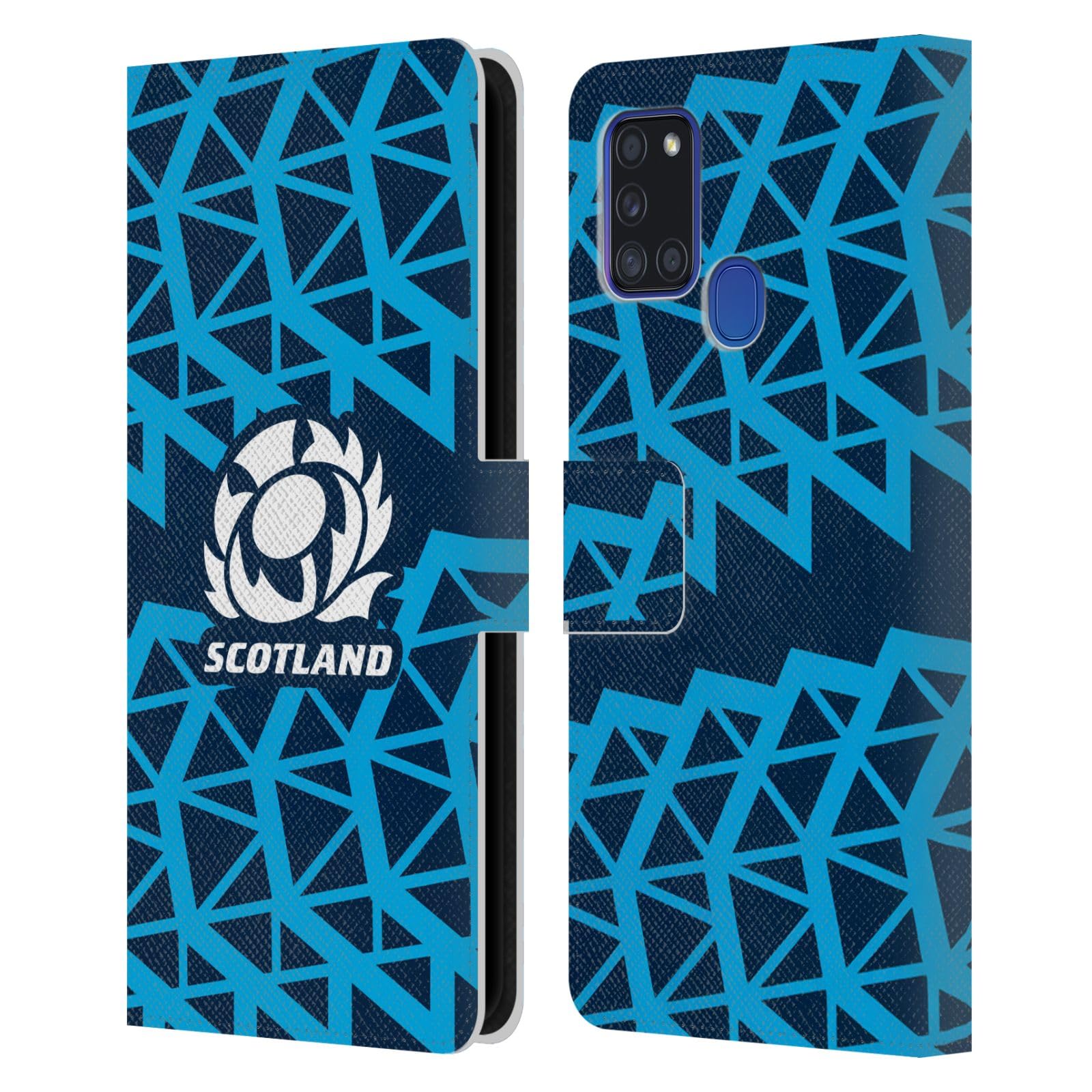 Étui Samsung A21s Scotland Rugby portefeuille cuir Head Case Designs - 7
