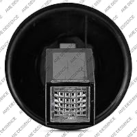 Vista 2 de AME D'ESSENCE - Juego de 12 vertedores de licor de flujo libre de plástico con cuello negro, boquillas de barra que no gotean