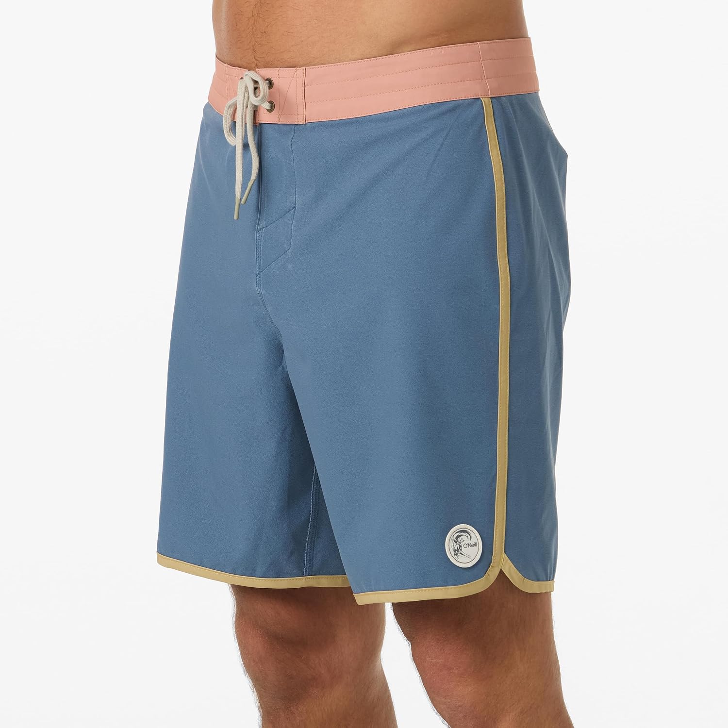 O'NEILL Men's O'Riginals Pigment Scallop 18 Inch Boardshorts | Hyperfreak Stretch, Vintage Wash Comfort