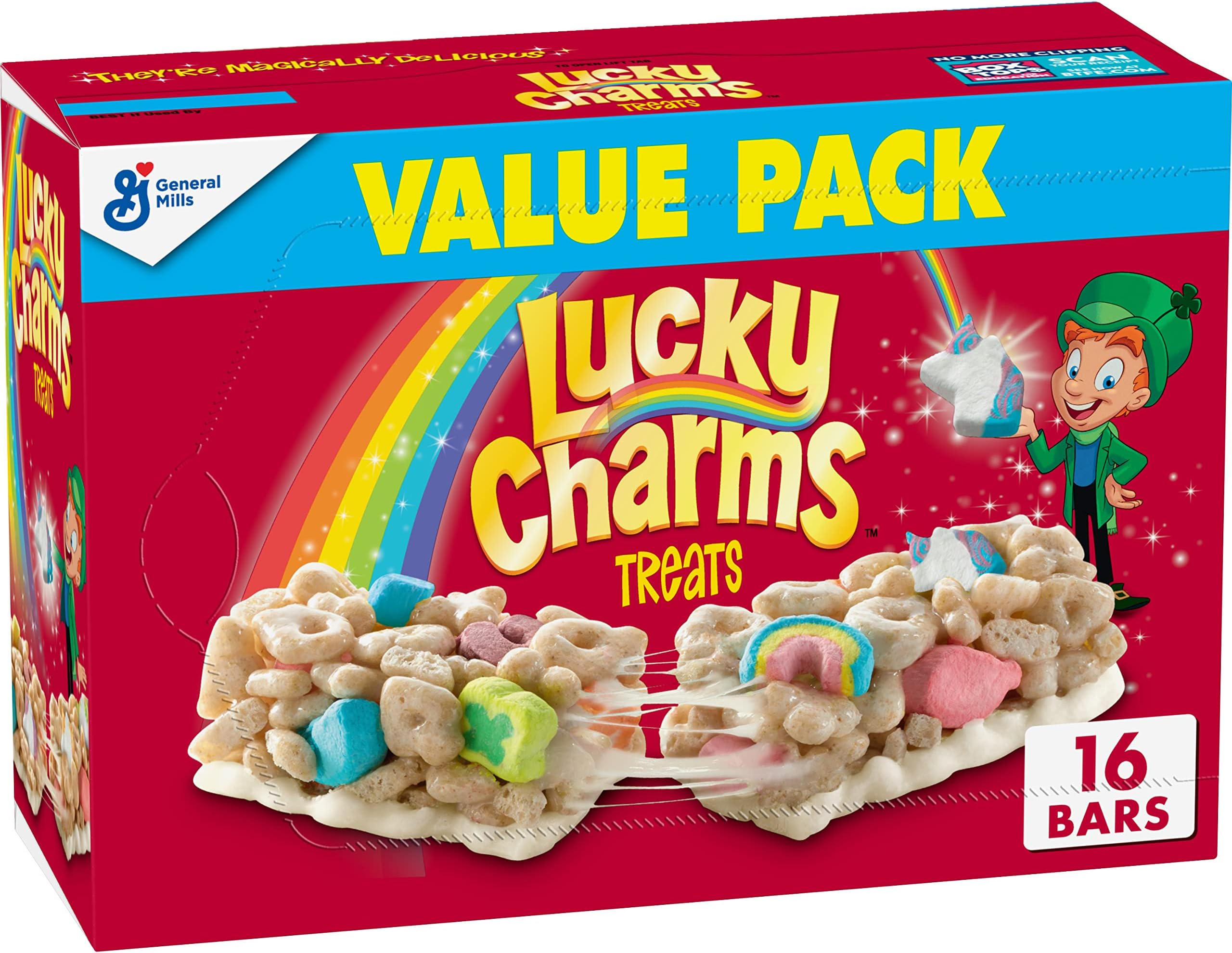 Breakfast Cereal Treat Bars, Snack Bars, Value Pack, 16 ct (Pack of 4)