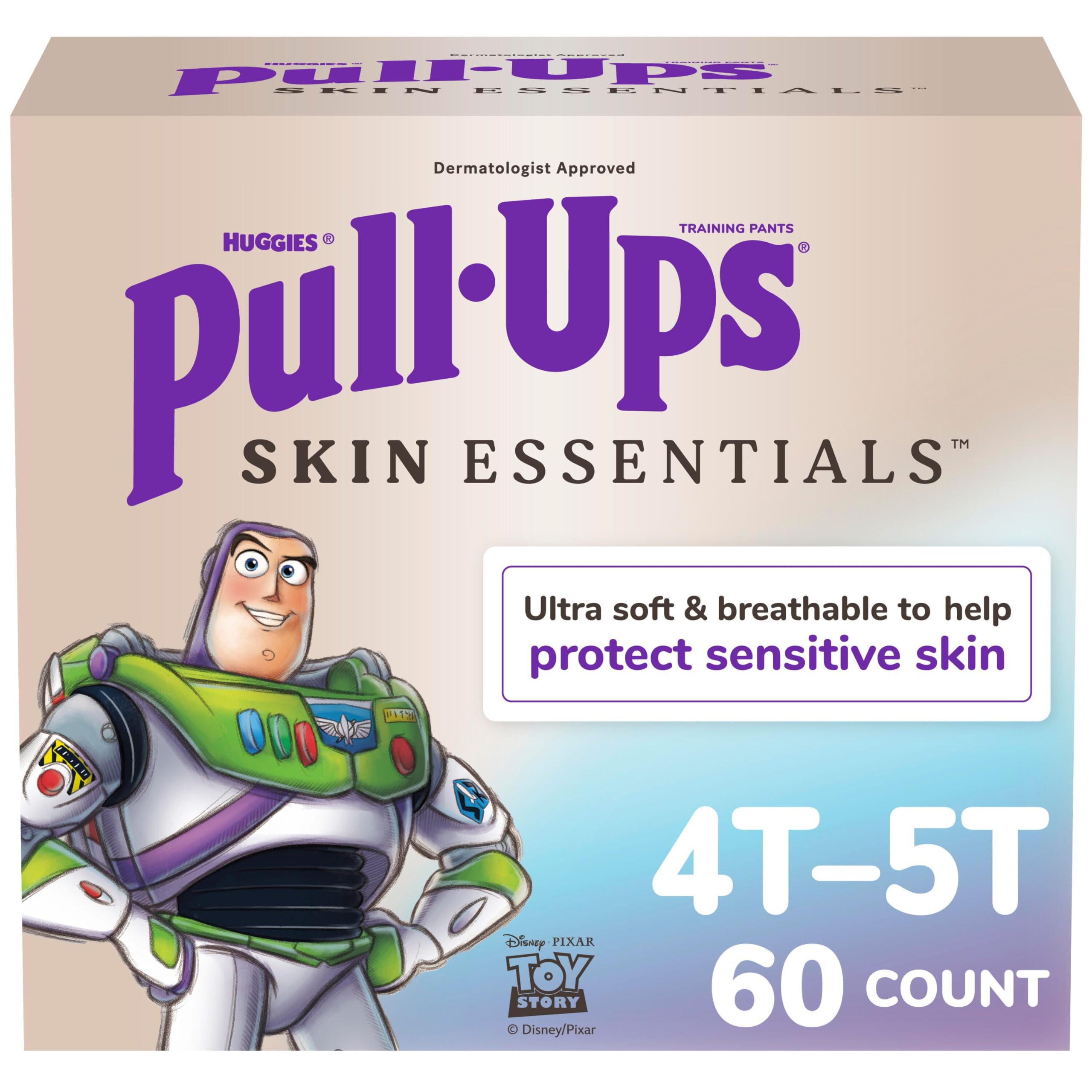 Pull-Ups Boys Skin Essentials Training Pants, 4T-5T, 60 Ct