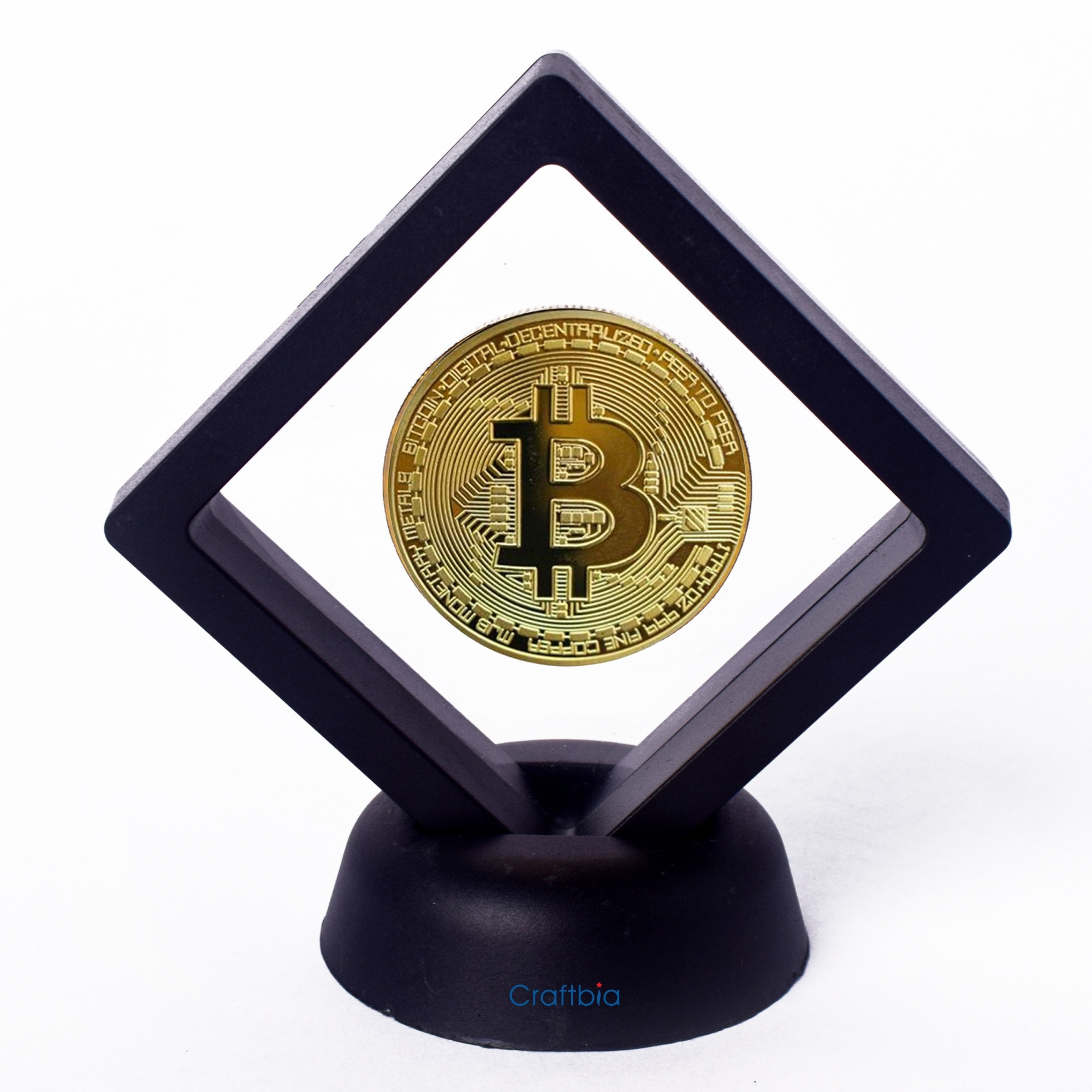 Craftbia® Bitcoin Coin with Display Item Case, Cryptocurrency Coin, in  Protective Case As Well As Stand,Perfect for Home or Office Decoration| BTC  Cryptocurrency (Bitcoin Gold) : Amazon.in: Toys & Games