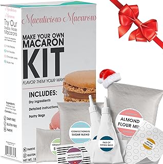 W4W Macalicious Macaron Baking Mix, DIY Bake Your Own French Macarons Ki...
