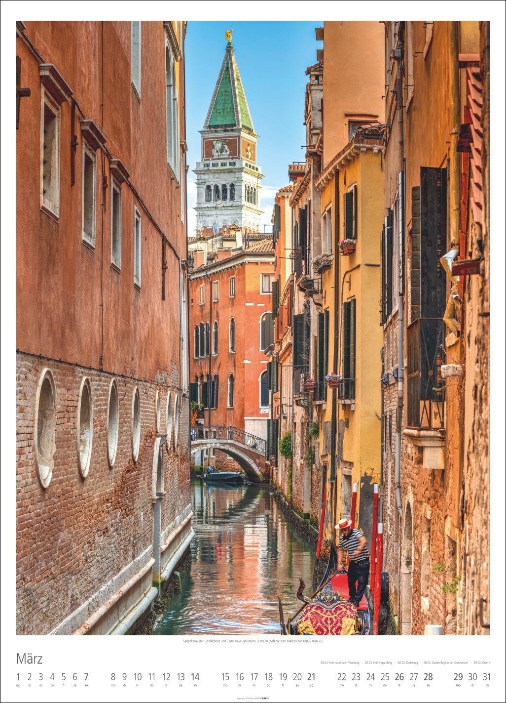 Venezia Kalender 2027 - La Serenissima: Die Lagunenstadt in Bildern: Wandkalender im Großformat mit Fotos namhafter Reisefotografen. Urlaubsflair für ... großen Fotokalender. 49x68 cm Hochformat.