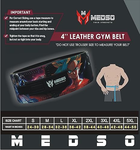 Miniatura 5 de MEDSO Cinturón de palanca de levantamiento de pesas de anime, levantamiento de pesas para sentadillas, peso muerto, entrenamiento cruzado,