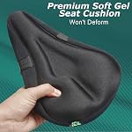 Zacro Gel Bike Seat Cover - Extra Soft Bike Seat Cushion for Men & Women, Padded Exercise Bicycle Seat Cushion Compatible with Peloton, Outdoor & Indoor
