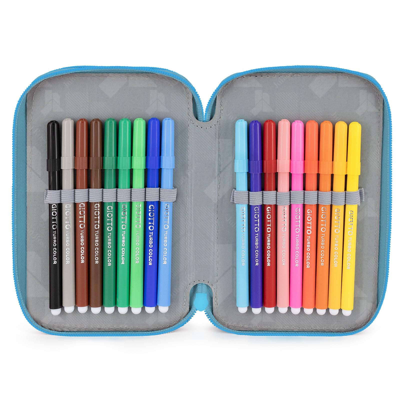 3-Fach Federmäppchen Mädchen Gefüllt für Die Eiskönigin Frozen Fan – Schulmäppchen Set 46 Teile mit Radierbaren Stiften, Filzstiften, Buntstiften – ideal für Schule & als Geschenk 6-12 Jahre