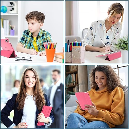 Miniatura 96 de ProCase Funda inteligente para iPad mini 7 A17 Pro 2024/iPad Mini 6 2021 8.3 pulgadas iPad mini 7ª/6ª generación, cubierta trasera dura para iPad