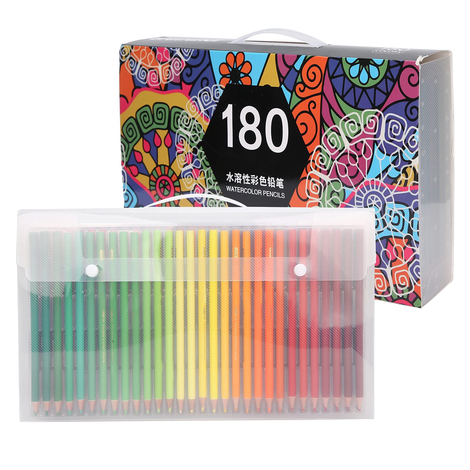 Changor Set di Matite Acquerellabili da 180 Colori Vivaci per Artisti Principianti Che Disegnano Strumenti di Pittura
