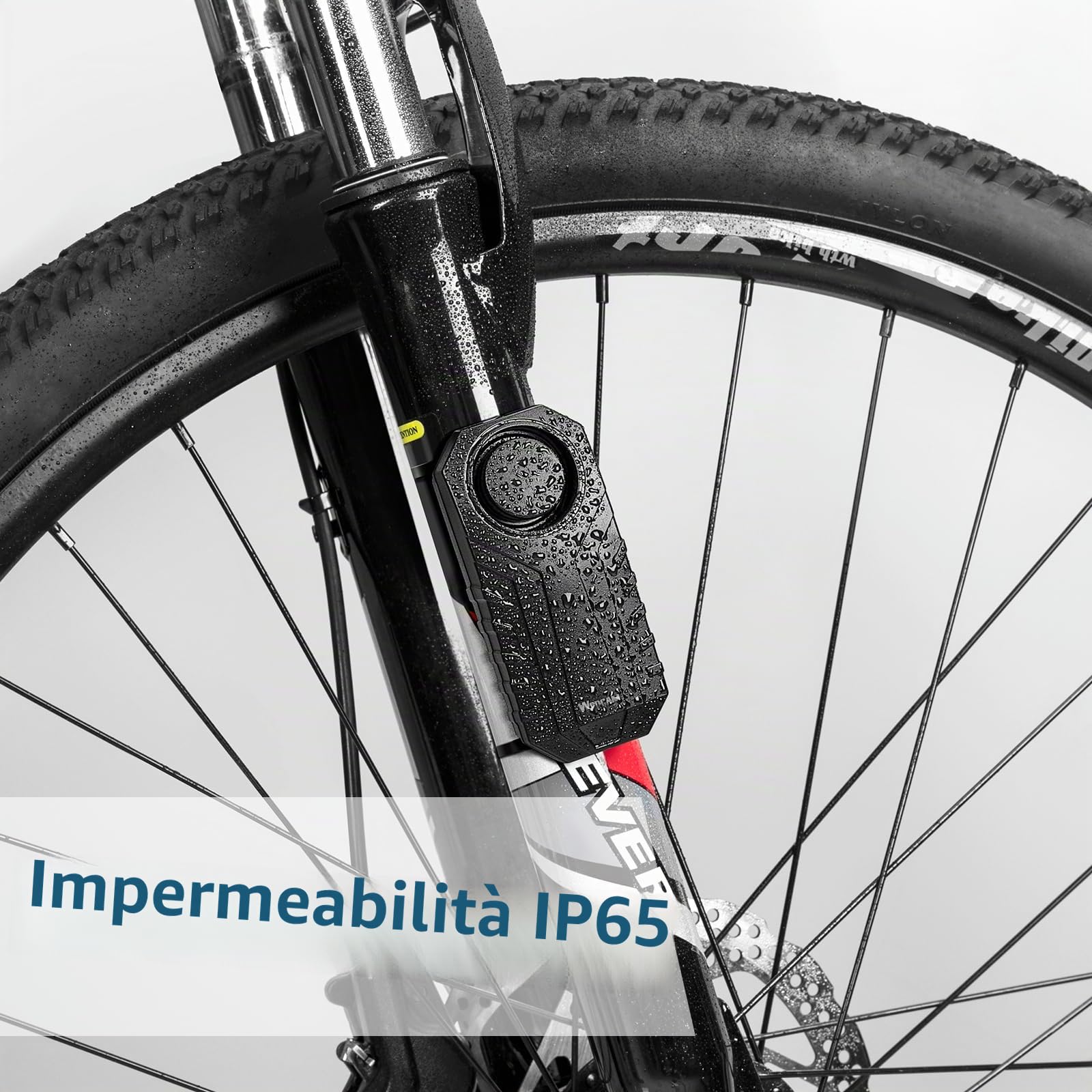 WSDCAM 113dB Forte Anti Furto Sensore di Vibrazione Sistemi di Allarme per Bici Elettriche Moto Golf Auto Rimorchio Cassetta Postale Garage Porta Impermeabile Sicurezza Domestica Accessori Bike
