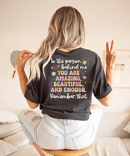Miniatura 3 de Camiseta con texto en inglés "You Matter The Person Behind Me", camiseta con texto en inglés "You are Amazing Tshirt You are Amazing para mujer"