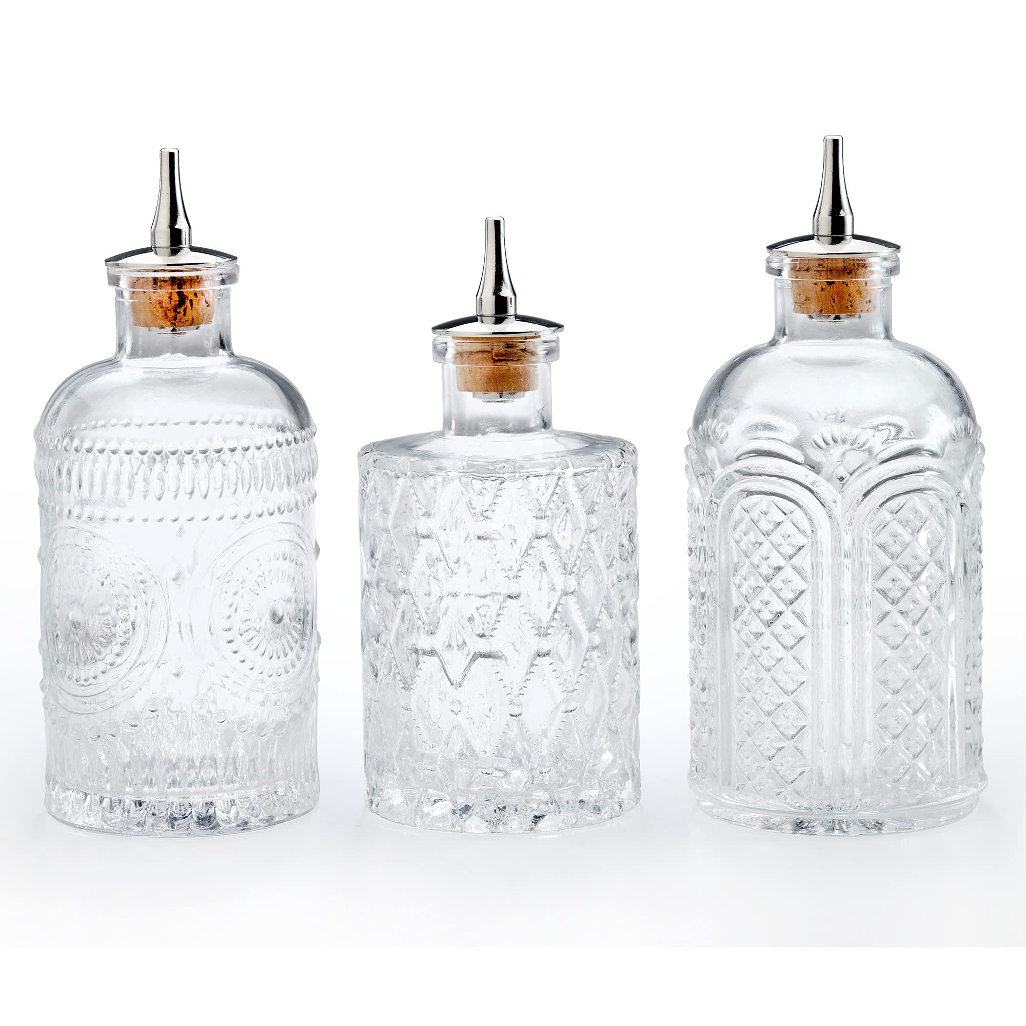 Barfly Bitters Bottle 3er-Set - M37186/M37187/M37188, Glas, 200 ml, 3 Stück